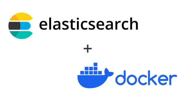Logo do ElasticSearch e Docker juntos